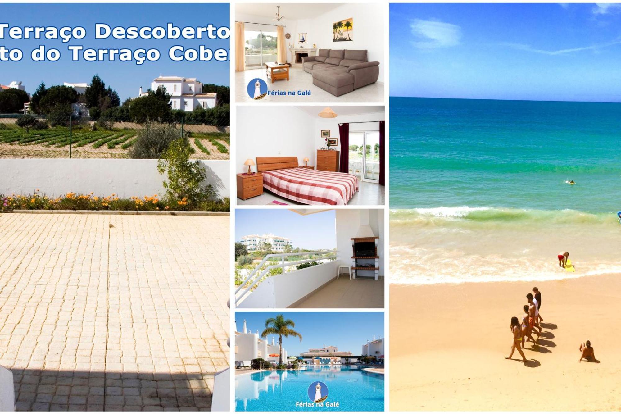 Os Apartamentos A Ramos Na Praia Da Gale Estao Inserido Em Condominio Com Piscina, Fica Apenas A 350 Metros Da Praia Da Gale - Apartamentos Com Ar Condicionado Tanto Nos Quartos Como Na Sala, Smart Tv Com Prime Video E Cozinha Completa Albufeira Ngoại thất bức ảnh